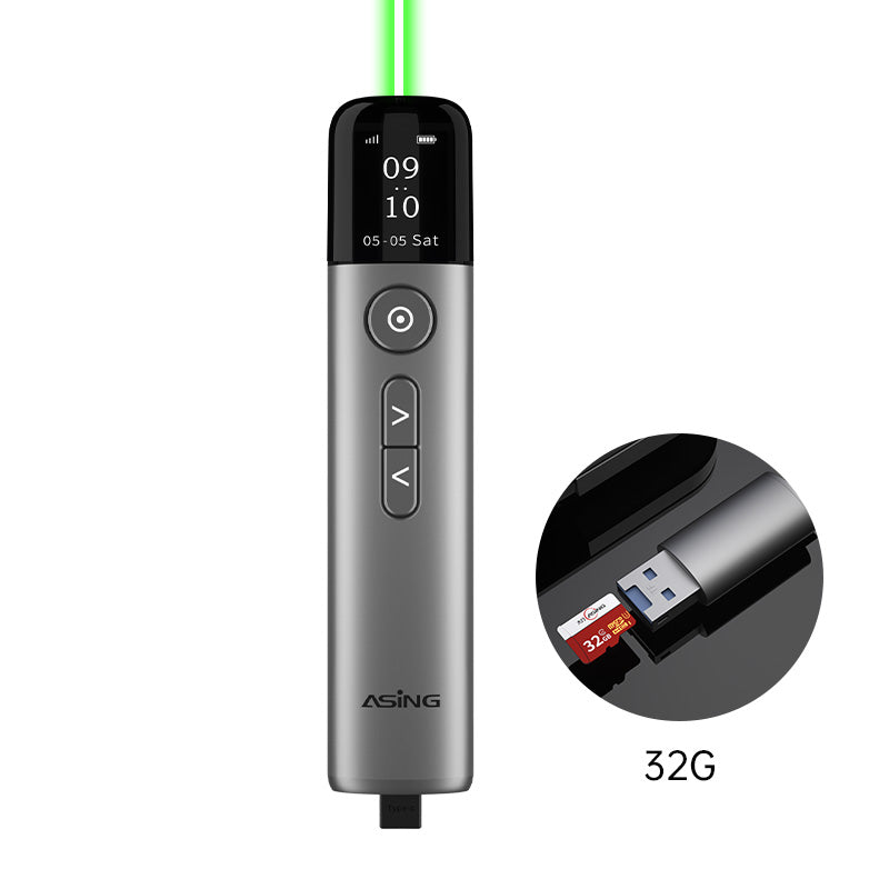 A9 Variant of gray apprearance, green laser, 32 GB flash drive