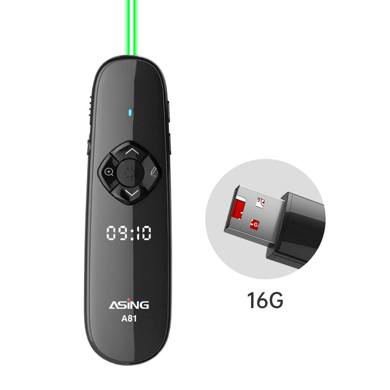 Variant of green laser, 16 GB flash drive